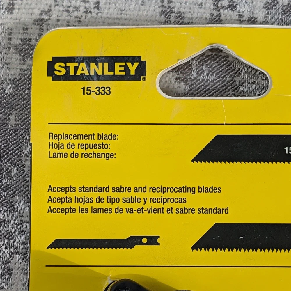 Stanley 15-333 Folding Pocket Saw Black Yellow USA Made New Old Stock - Picture 10 of 10